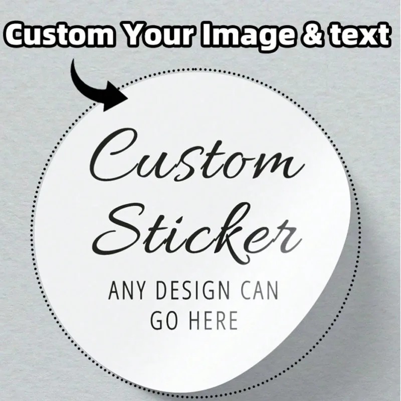 Label Sticker Round - Niestandardowe okrągłe naklejki, personalizowane etykiety, naklejki