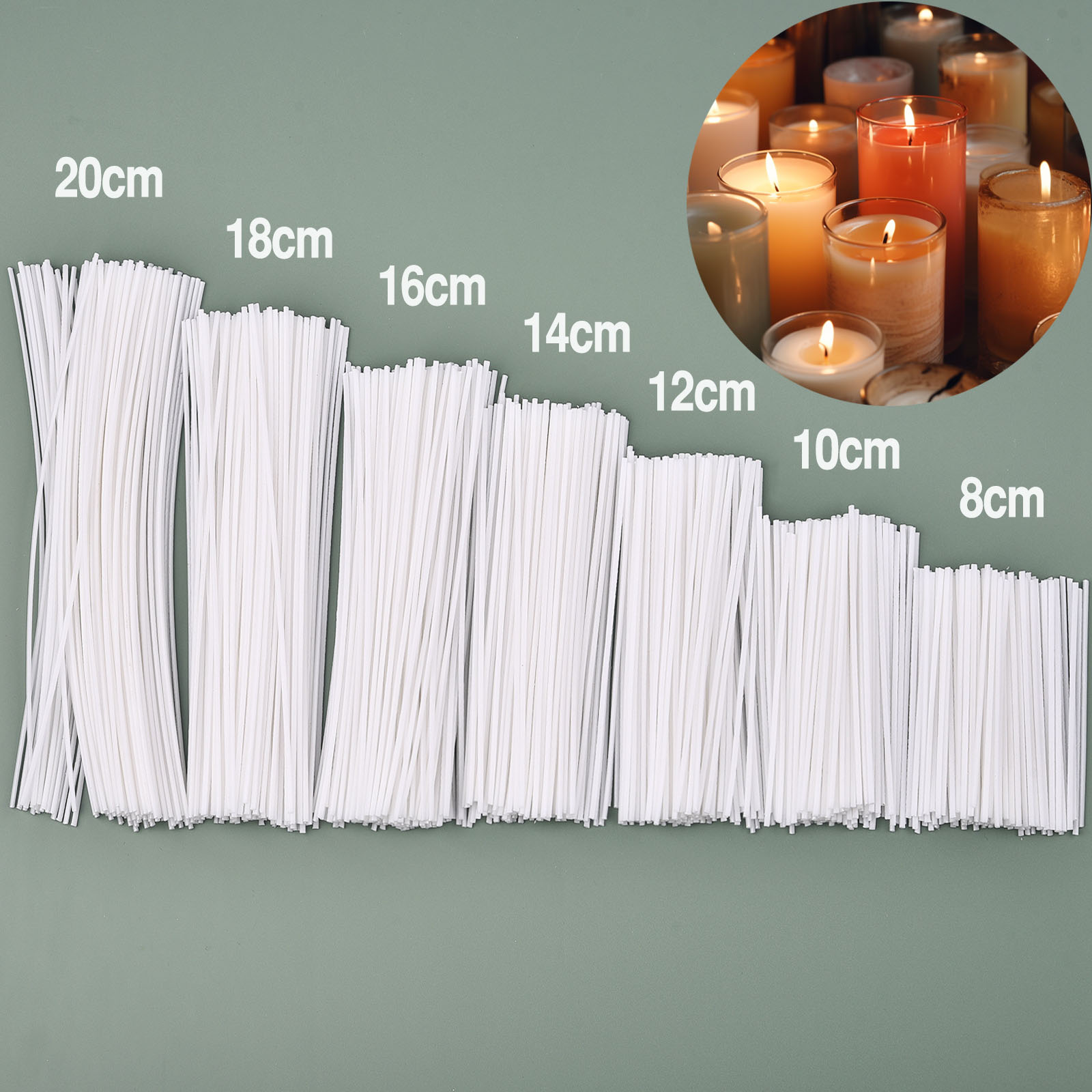 Candle Making Instructions - 30-100 szt./zestaw woskowanej bawełny zestaw knotów