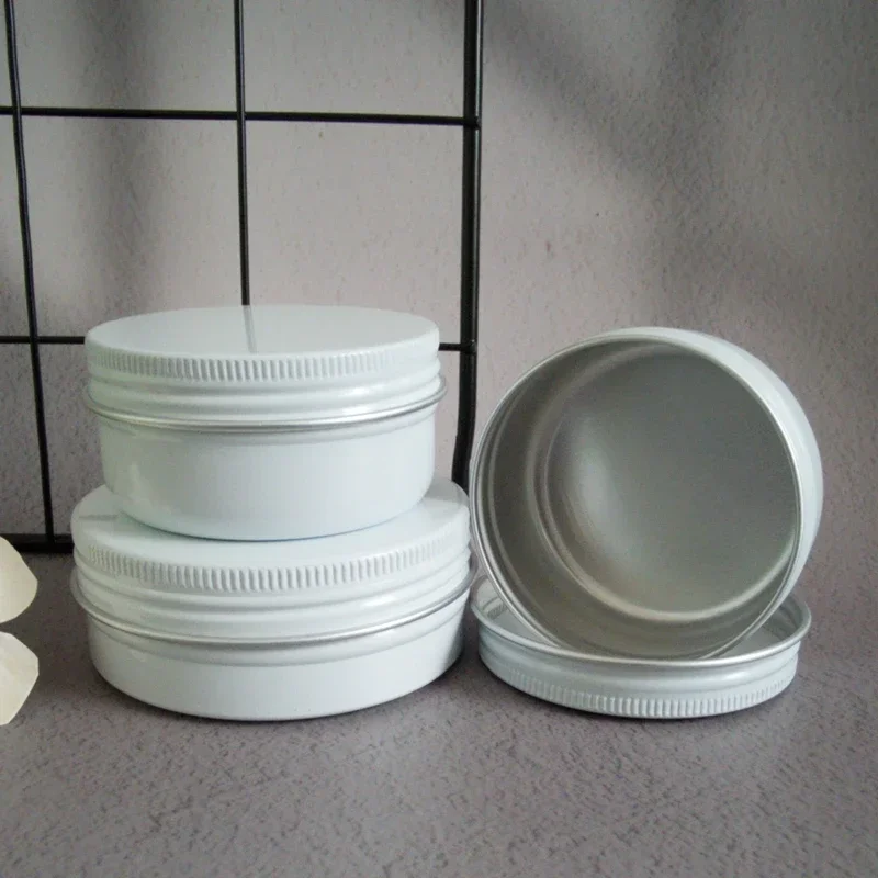 Tin Container Lid - 5/10/15/20/30/50/60/80/110/150g Aluminiowe pudełko Puste pokrywki Puszki
