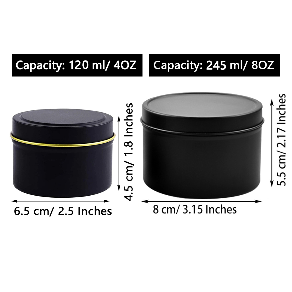Puszki na świece 4oz/8oz z pok – Tin Container Lid recenzja i cena