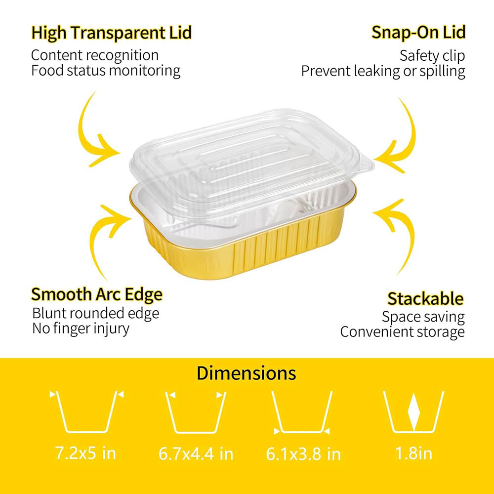Małe aluminiowe foremki z pokr – Tin Container Lid recenzja i cena