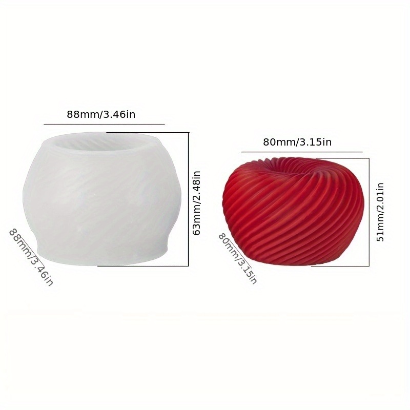 Modna, czerwona silikonowa for – Candle Making Moulds recenzja i cena