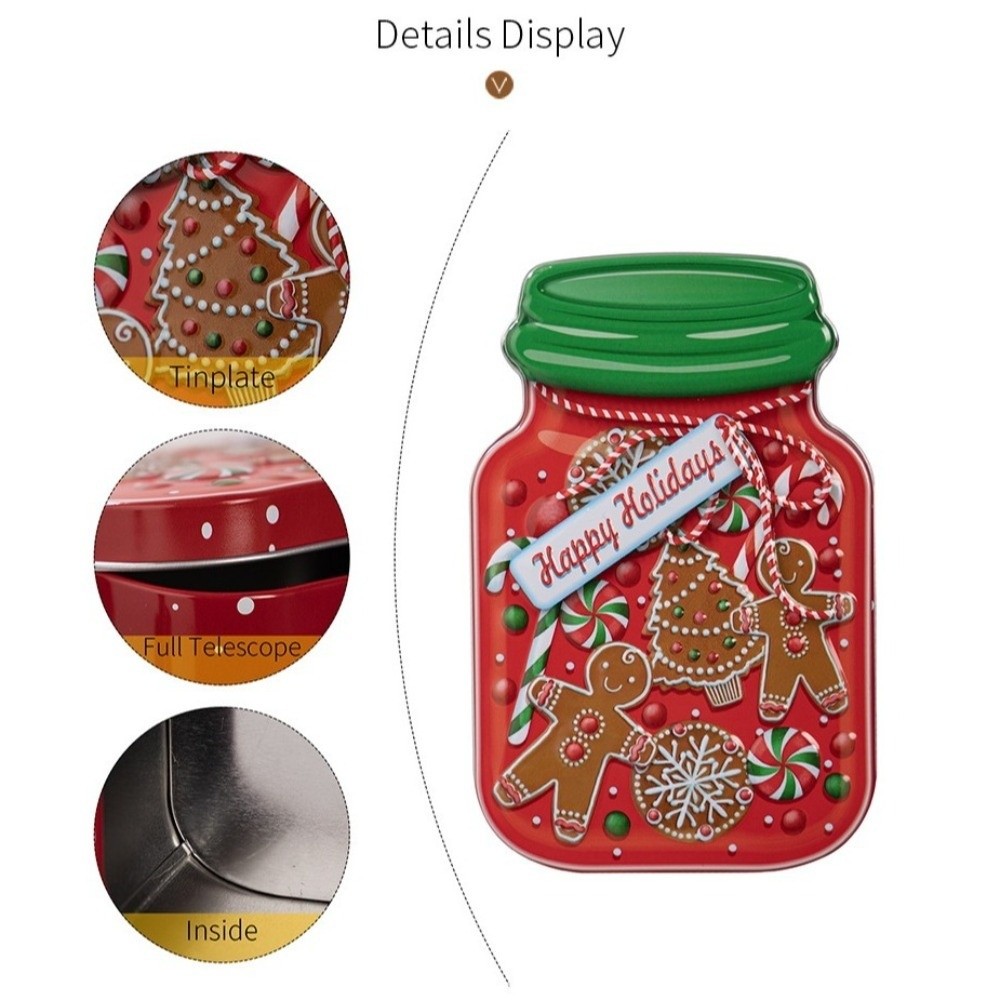 Przenośna Metalowa Świąteczna  – Tin Container Lid recenzja i cena